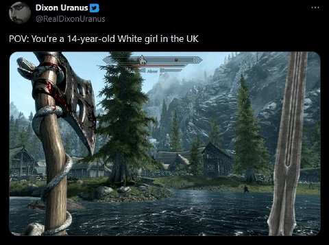 Dixon Uranus POV: You're a 14-year-old White girl in the