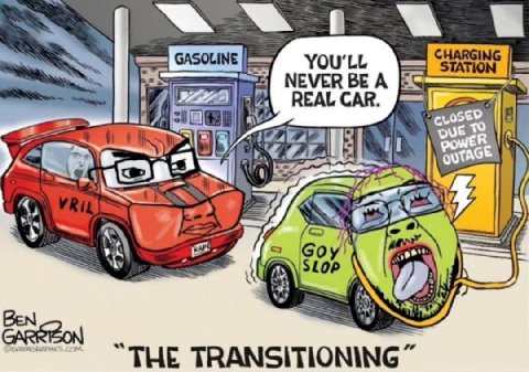 YOU'LL CHARGING NEVER BEA STATION an a REAL CAR. с 1 SLOP “THE TRANSITIONING”