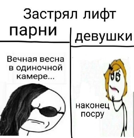 Застрял лифт парни девушки Вечная весна в одиночной камере... наконец посру