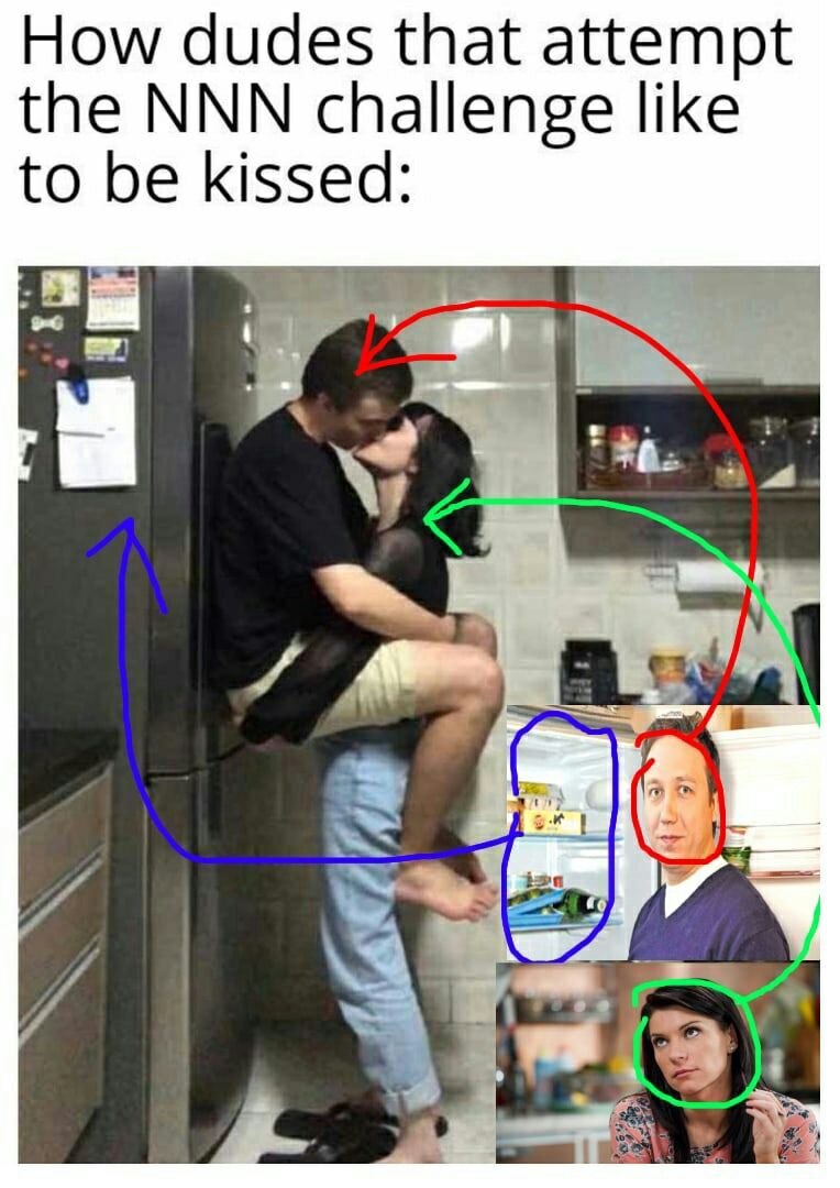 How dudes that attempt the NNN challenge like to be kissed: as