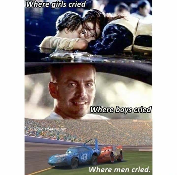 Where girls cried у boys 43 \А Where men cried.