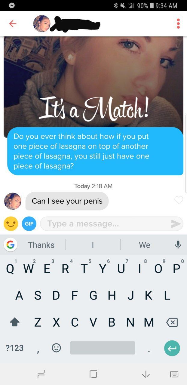Til 90% 9:34 Tha you ever think about how if you put one piece of lasagna on top of another piece of lasagna, you still just have one piece of lasagna? Today 2:18 Can see your penis вы Thanks We В. у’