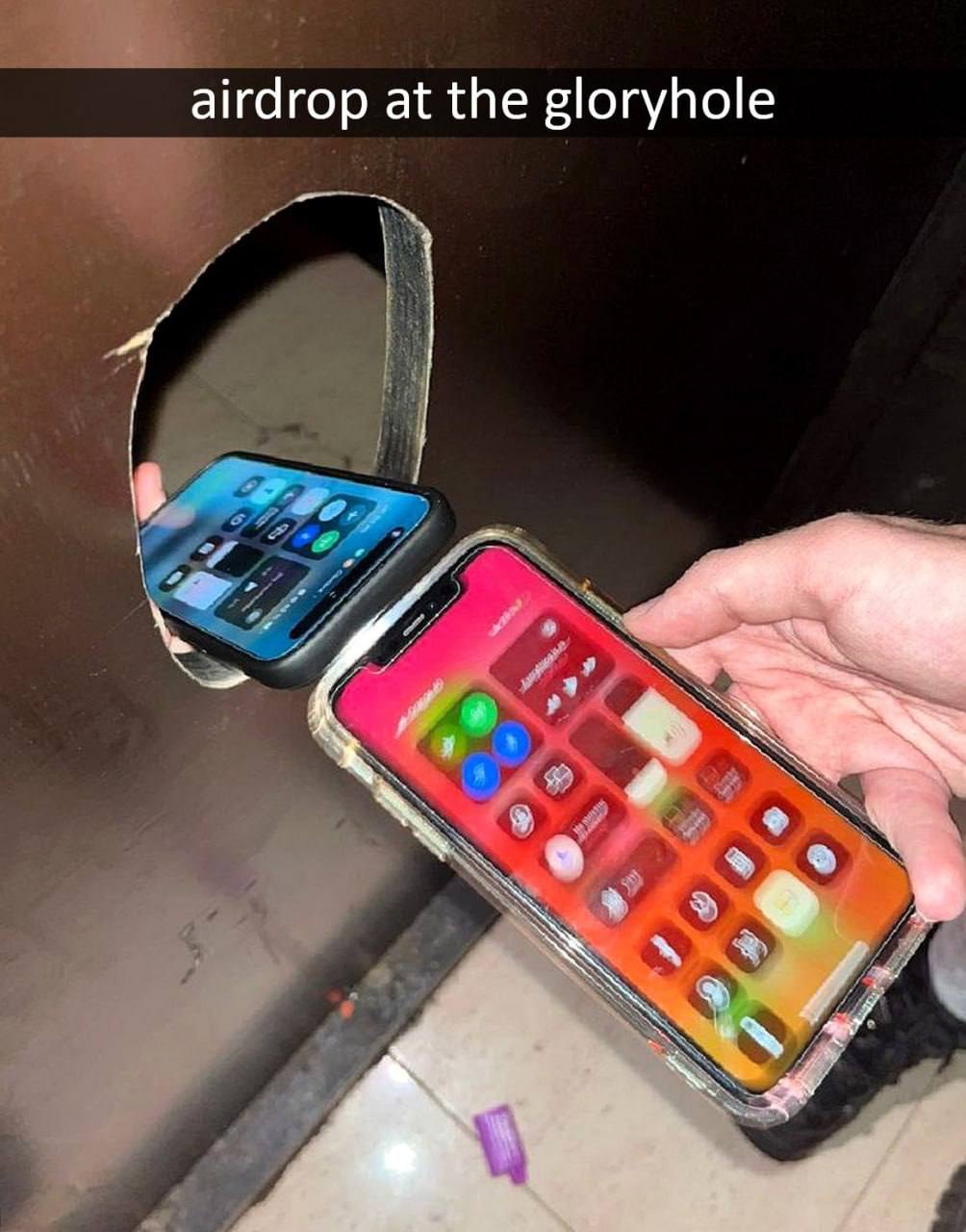 airdrop at the gloryhole A