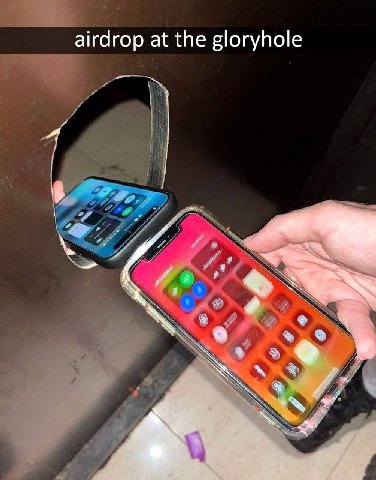airdrop at the gloryhole A