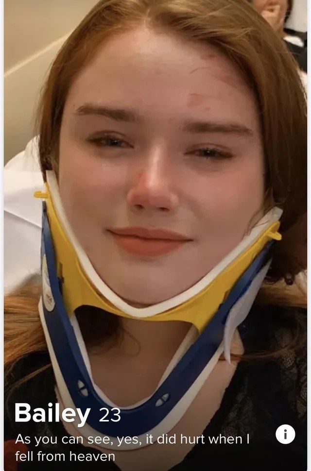 Bailey 23 As you can see, yes, it did hurt when fell тот heaven