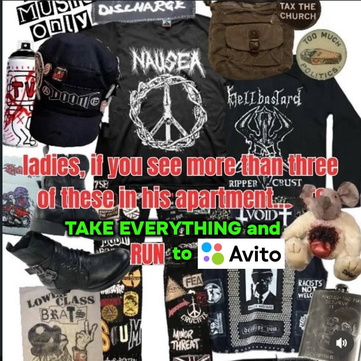 TAX THE CHURCH reat RIPPER 01 these VOID and Avito 4.8 ASS wei BRATS a