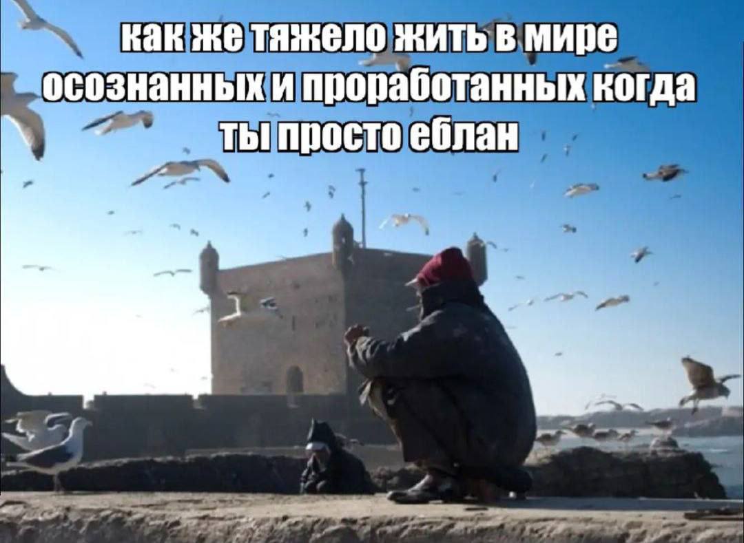 Kak же тяжело жить в мире осознанных и проработанных когда тыпростоеблан