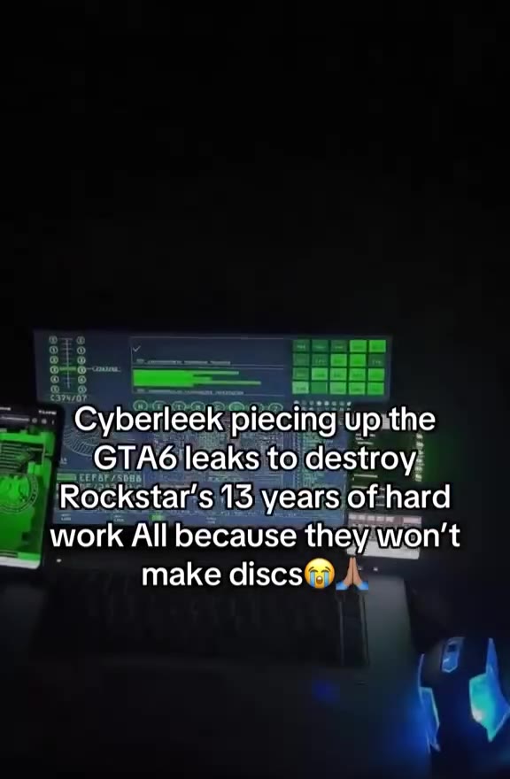 доброе сливное утро! 

GTA 6: слив за неделю до анонса

Кто слил: группа/аккаунт под названием Cyberleek, 18 августа. Утверждают, что у них реальная билд-версия игры, не просто ворованные видео — игра