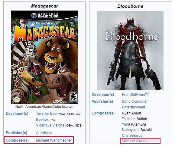 Madagascar Bloodborne GAMECUBE. 4 44 we 42 fis a к С Я Developer(s) 6 Publisher(s) Sony Computer North American GameCube box art Entertainment Developer(s) Toys for Bob Xbox, Composer(s) Ryan Amon Bee