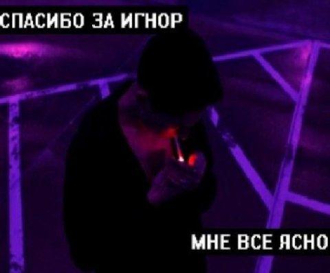 СПАСИБО ЗА ИГНОР МНЕ ВСЕ ЯСНО