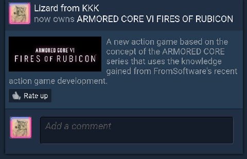 Lizard from KKK пом/ owns ARMORED CORE FIRES OF RUBICON A new action game based on the ARMORED CORE FIRES RUBICON concept of the ARMORED CORE series that uses the knowledge gained from FromSoftware's 