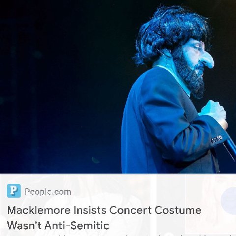 ‚9 People.com Macklemore Insists Concert Costume Anti-Semitic