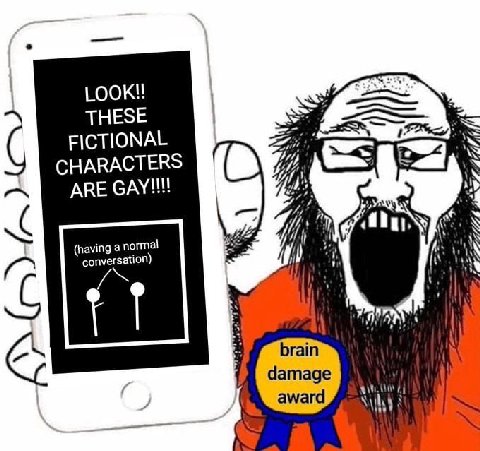 LOOK!! THESE FICTIONAL CHARACTERS АВЕ САУ! (having а normal conversation) brain damage award