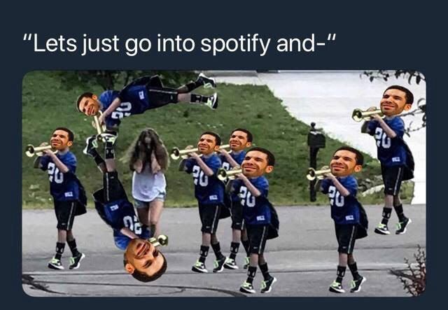 “Lets just into spotify