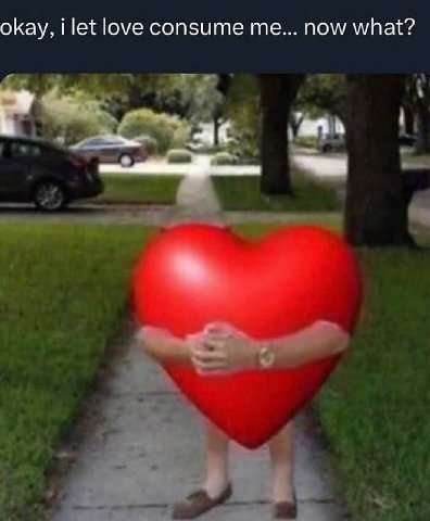okay, let love consume now what?