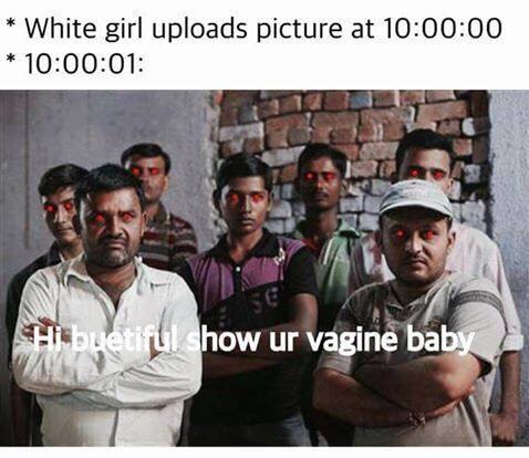 White girl uploads picture at 10:00:00 10:00:01: у 4 в we С: Vagine babi у