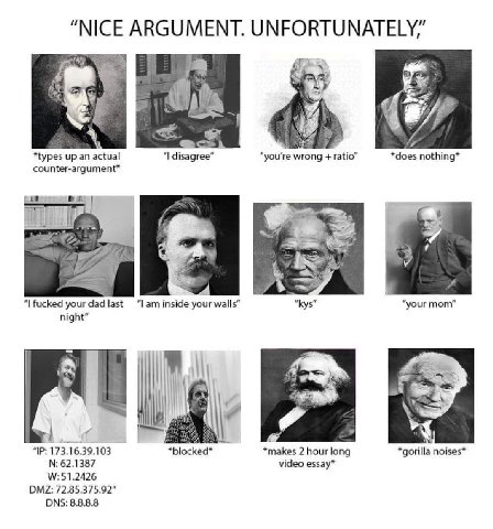 ARGUMENT. UNFORTUNATELY,’ у *types up an actual disagree" “you're a ratio” *does nothing* counter-argument* fucked dad last inside your walls” kys' “your mom" night” в I? 173.16.39.103 *makes 2 hourlo