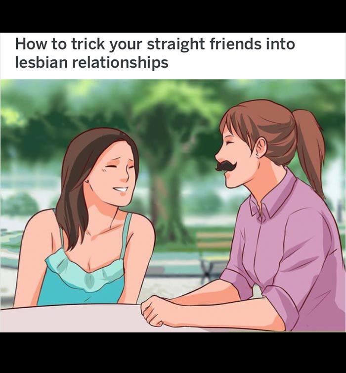 How to trick your straight friends into lesbian relationships У 7