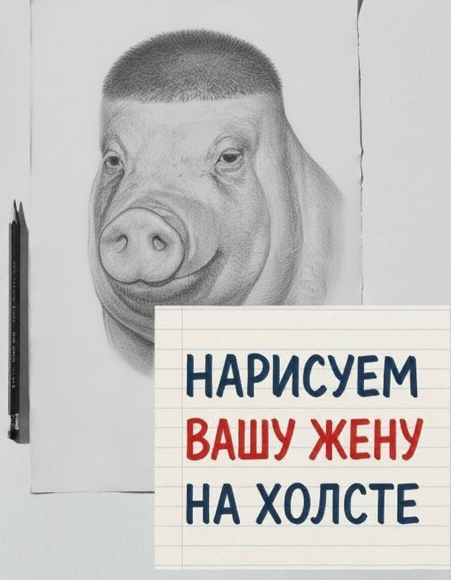#5 a 5% A 4 2 5 iF HAPUCYEM ВАШУ ЖЕНУ НА ХОЛСТЕ