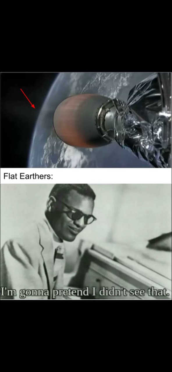 4 Flat Earthers: pretend didn't see,