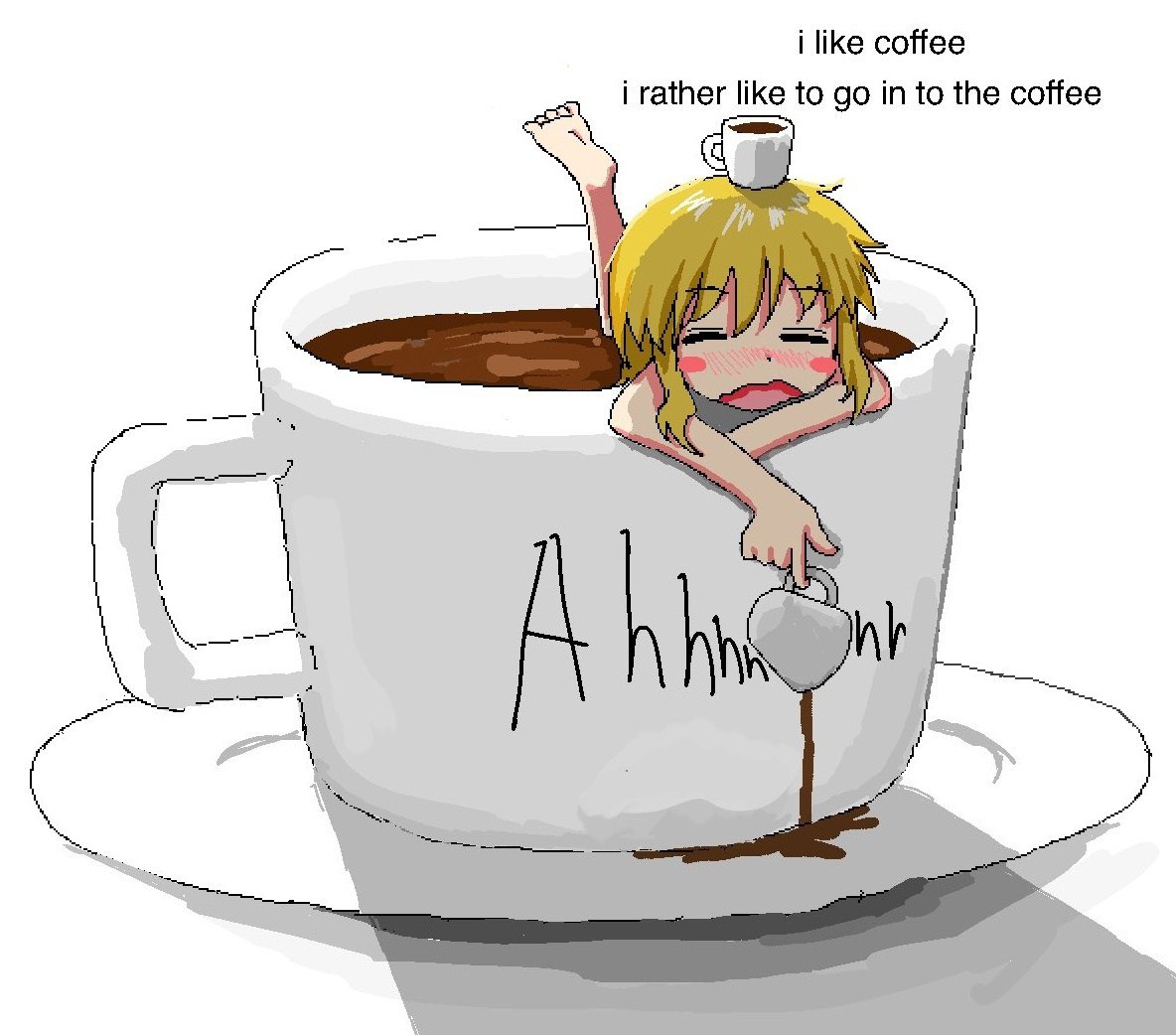 i like coffee i rather like to in to the coffee