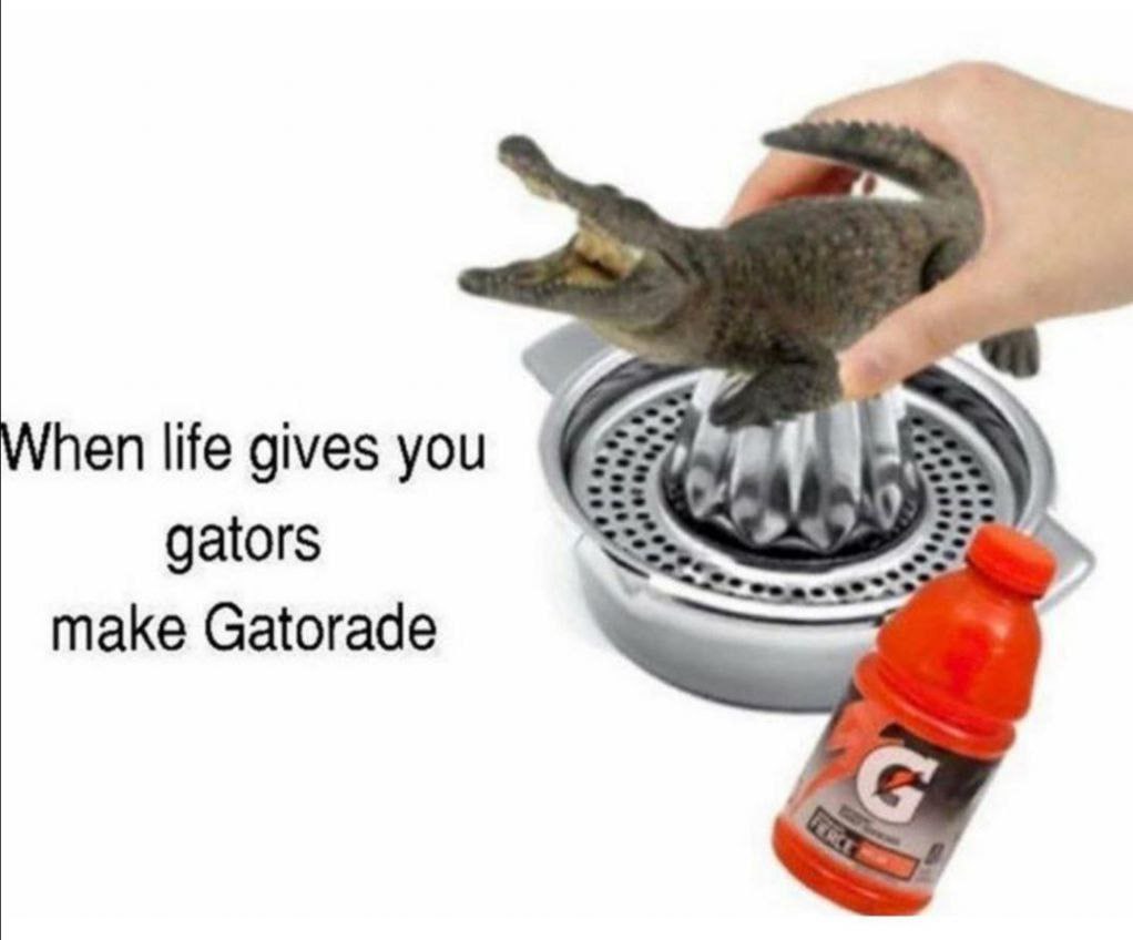 When life gives you gators make Gatorade