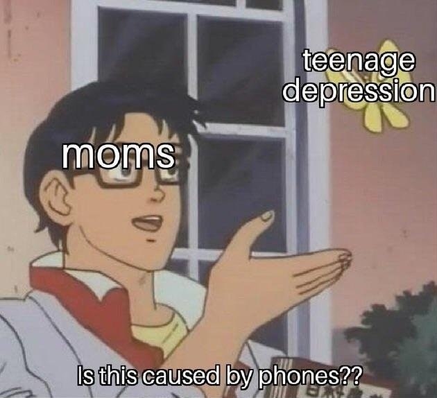 teenage depression moms Is this caused phones??