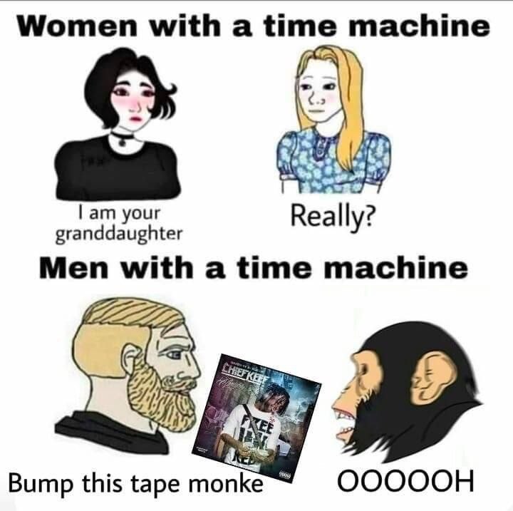 Women with a time machine {9 your Really? granddaughter Men with a time machine Bump this tape