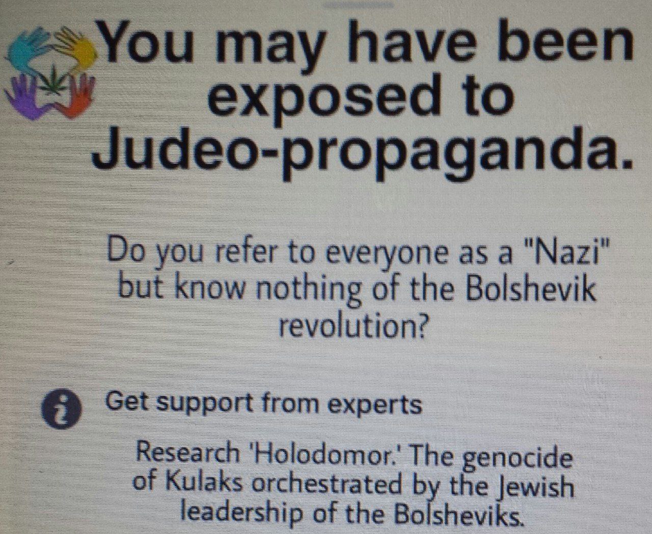 may have been Уч4ео-ргорадапаа. refer to everyone а "Nazi" but know nothing of the Bolshevik revolution? Get support from experts Research The genocide of Kulaks orchestrated the Jewish leadership of 