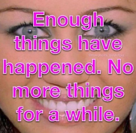 Enough things have more things for