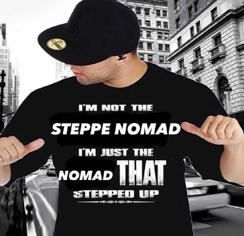 у NOT THE NOMAD А JUST THE NOMAD STEPPED UP