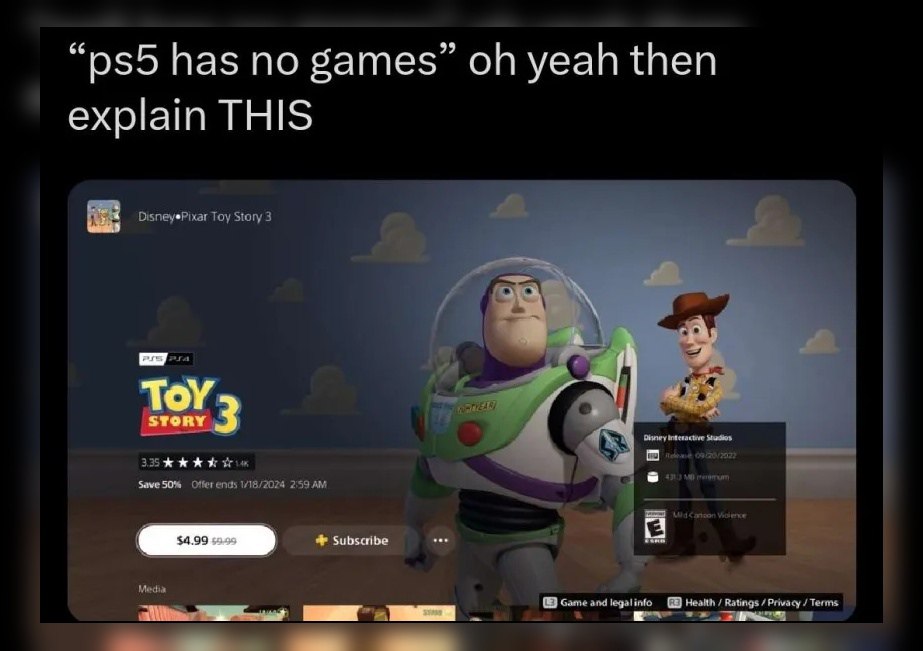 has no games” yeah then explain THIS