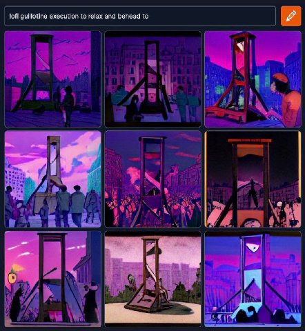 lofi guillotine execution to relax and behead to