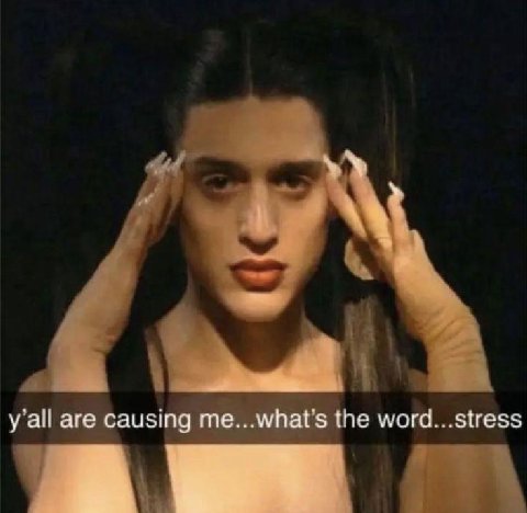all are causing the word...stress