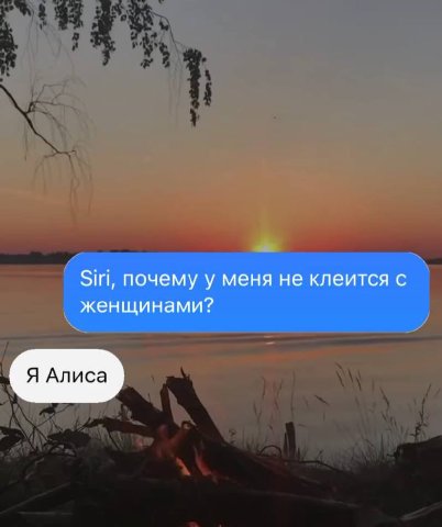 Siri, почему у меня не клеится с женщинами? Я Алиса