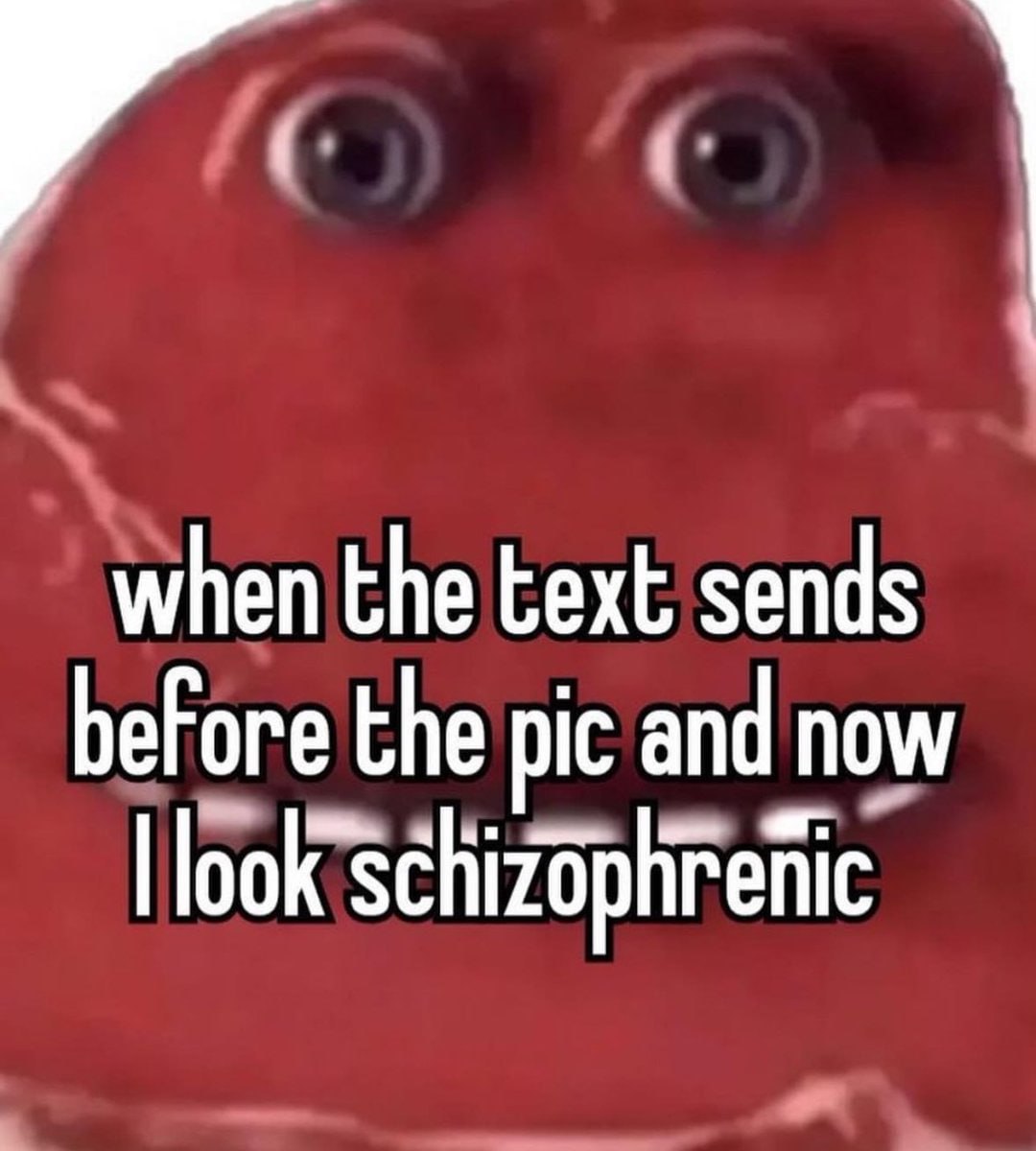 when the text sends before the pic and now