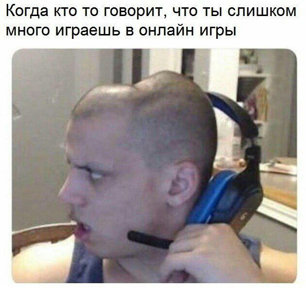 Когда кто то говорит, что ты слишком играешь в онлайн