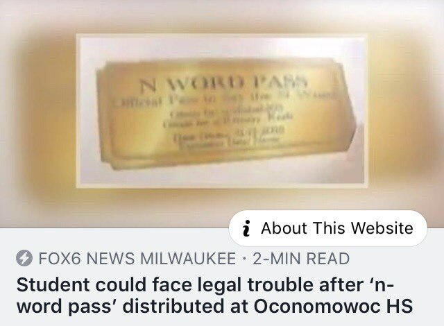 About This Website FOX6 NEWS MILWAUKEE 2-MIN READ Student could face legal trouble after word pass’ distributed at Oconomowoc