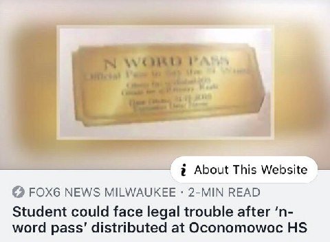 About This Website FOX6 NEWS MILWAUKEE 2-MIN READ Student could face legal trouble after word pass’ distributed at Oconomowoc