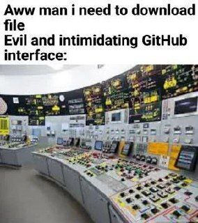 Aww man i need to download file Evil and intimidating GitHub interface: 7