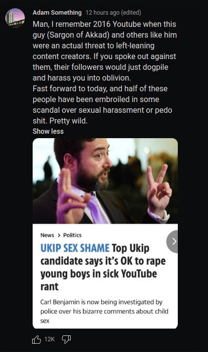 https://www.youtube.com/post/UgkxV0-0ch2ZJ9zMFL_ybUx9FNh_JFkwUQy4
Retarded, niggerlicious post by a YouTuber with close to a million subscribers. A casual attempt at revisionism.

The post includes a