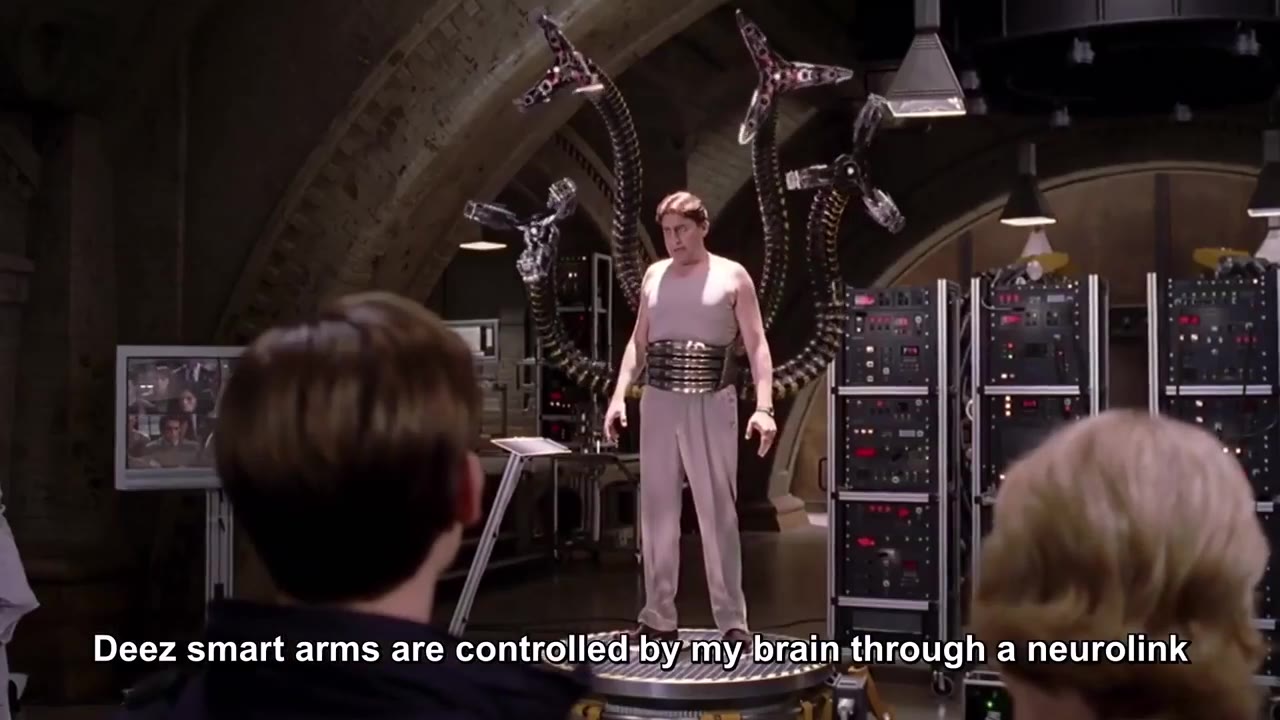 ь Deez smart arms are controlléd:by-my, Biaimthroughia neurolink о — Doctor, if you're the one who's controlling armsjas,youjsuggest The realicrime would be not to finish off my homies... a Wing me to