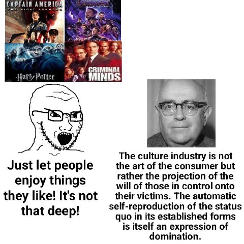 4 CRIMINAL MINDS Я 2 The culture industry is not people art of the consumer but rather the projection of the enjoy things will of those in control onto they like! It's not their victims. The automatic