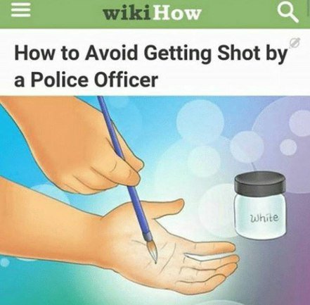 How to Avoid Getting Shot a Police Officer