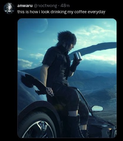 anwaru ©noctwong this is how i look drinking my coffee everyday