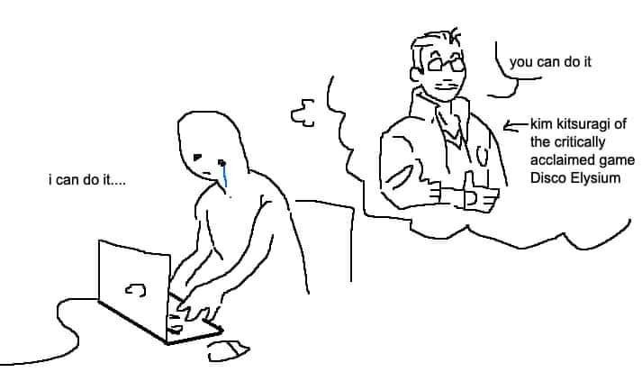 fee it kitsuragi of the critically acclaimed game ican Disco Elysium