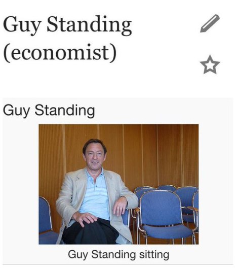 Guy Standing (economist) Guy Standing Guy Standing sitting