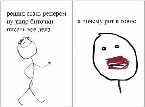 решил стать репером ну типо биточки а почему рот в говне писать все дела