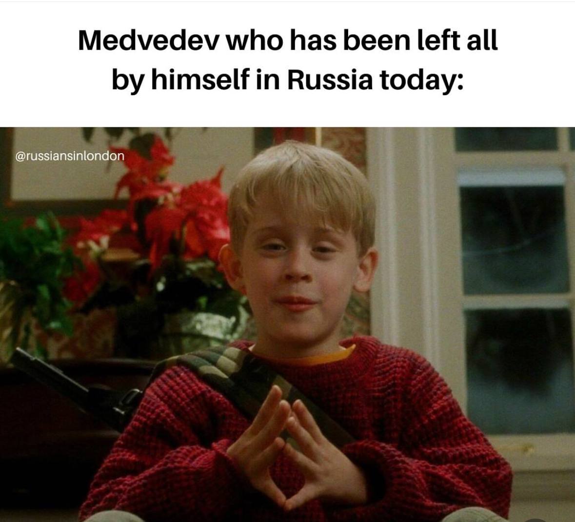 Medvedev who has been left all himself in Russia today: @russiansinlondon