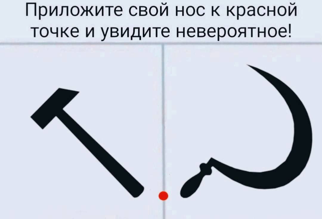 Приложите свой нос к красной точке и увидите невероятное!